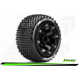 ST-HORNET - 1-16 Truck Tire Set - Mounted - Sport - Black 2.2 Wheels - Hex 12mm