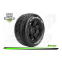 MFT - X-ROCKET - KRATON 8S Serie Tire Set - Mounted - Sport - Black Wheels - Hex 24mm