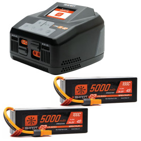 SPEKTRUM Smart Powerstage 8S: (2) G2 5000mAh 4S LiPo IC5 & S2100 SPEKTRUM Smart Powerstage 8S: (2) G2 5000mAh 4S LiPo IC5 & S2100