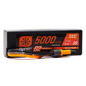 SPEKTRUM Smart G2 LiPo 11.1V 5000mAh 3S 100C Hardcase IC5 SPEKTRUM Smart G2 LiPo 11.1V 5000mAh 3S 100C Hardcase IC5