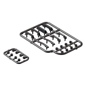 Plastic Door Handle 1/10 - Black Plastic Door Handle 1/10 - Black