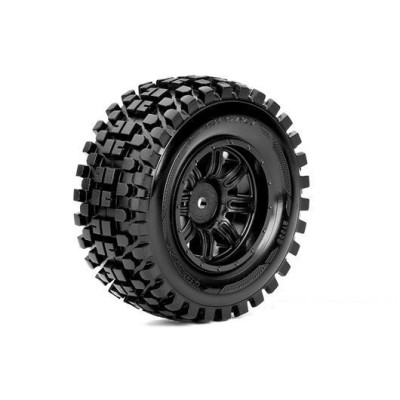 PNEUS 1/10 SHORT COURSE - COLADOS - JANTE PRETA - 12MM HEX (2 PCS)