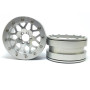 Metsafil Beadlock Wheels PT-Mesh Silver/Silver 2.2"