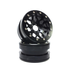 Metsafil Beadlock Wheels PT-Mesh Black/Black 2.2" Metsafil Beadlock Wheels PT-Mesh Black/Black 2.2"