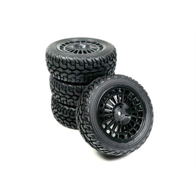 1:10 Wheel Set ""Rallye Street Design"" black (4)