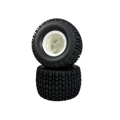 1:10 Wheel Set "Monster Block Balloon Wheels" white (2)