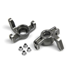 Aluminum Steering Spindle Set (Grey/Left/Right) Aluminum Steering Spindle Set (Grey/Left/Right)