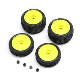 Tires & Wheels Mounted, Yellow: Micro-B Tires & Wheels Mounted, Yellow: Micro-B