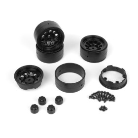 CS10 Beadlock Wheel 1.2in (Black-4pcs) CS10 Beadlock Wheel 1.2in (Black-4pcs)