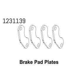 Brake Pads Plate CR4.4 (4) Brake Pads Plate CR4.4 (4)