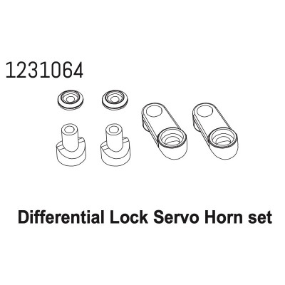 Servo Horn Set (Diff-Lock) CR4.4