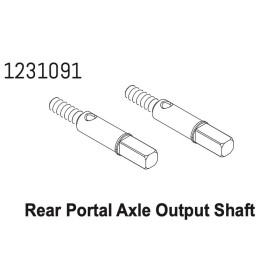 Portal Axle Shaft (rear) CR4.4 (2) Portal Axle Shaft (rear) CR4.4 (2)