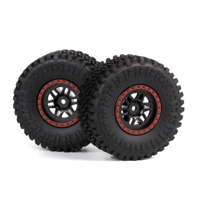 Assembled Wheel & Tyre (Red-2pcs)