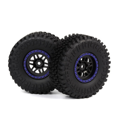Assembled Wheel & Tyre (Blue-2pcs)