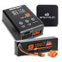 Spektrum Smart Powerstage Bundle: 1300mAh 3S 30C LiPo Battery (IC2) - S100 Charger - 65W Power Supply - Adapter