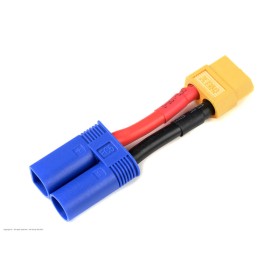 Power Adapter Lead - EC-5 Plug XT-60 Socket - 12AWG Silicone Wire - 1 pc Power Adapter Lead - EC-5 Plug XT-60 Socket - 12AWG Silicone Wire - 1 pc