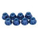 Flanged nylstop nut M5 "Blue", Aluminium (10pcs)-GF-0401-054